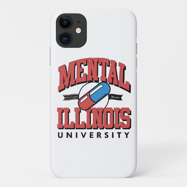 Capa Para iPhone 11 Saúde Mental Divertida (Verso)