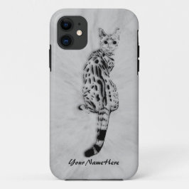 Capa Para iPhone 11 Savannah Cat Personal iPhone 5 Case