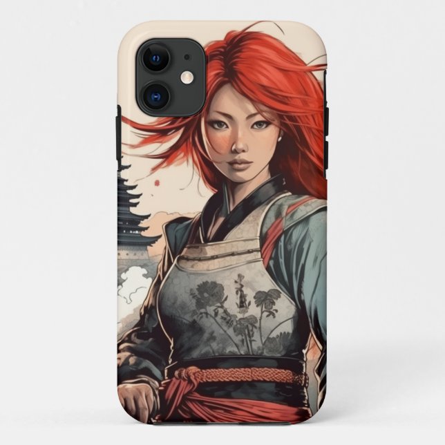 Capa Para iPhone 11 Scarlet Blossom Samurai (Verso)