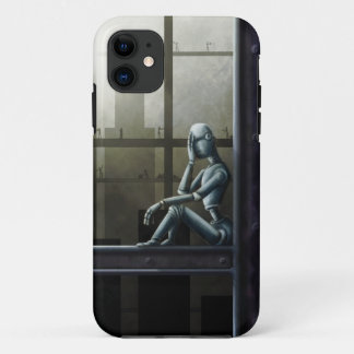 Capa Para iPhone 11 scifi ciente do robô do auto