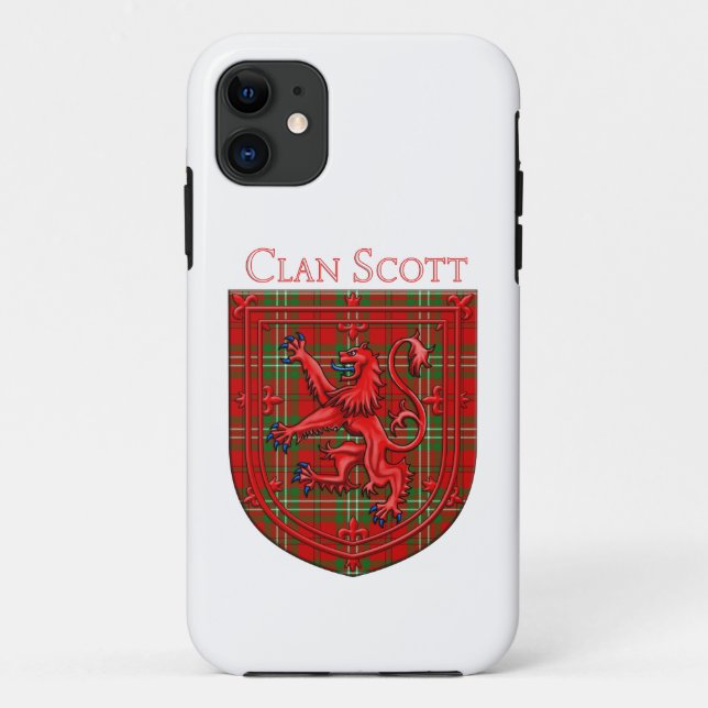 Capa Para iPhone 11 Scott Tartan Scottish Xadrez Lion Rampant (Verso)