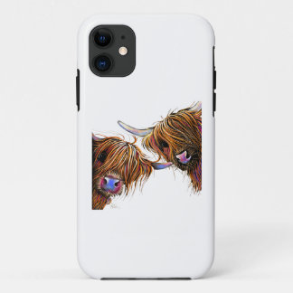 Capa Para iPhone 11 Scottish Highland Cow ‘ S&N’ por Shirley MacArthur
