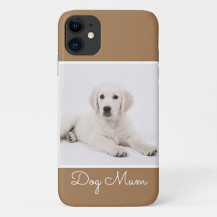 Capa Para iPhone 11 Script de Fotografia de Mãe de Cachorro Simples Mo