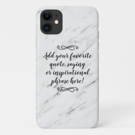 Capa Para iPhone 11 Script de Frase de Cotação Inspiracional Personali