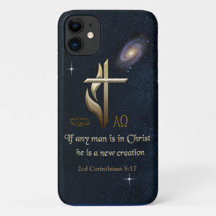 Capa Para iPhone 11 Se algum homem está no Cristo, ele é uma nova cria