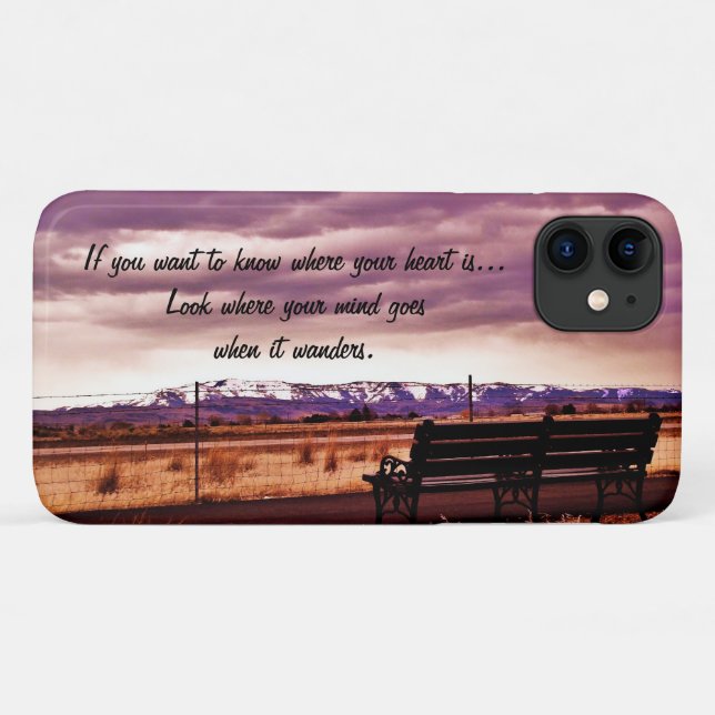 Capa Para iPhone 11 Se você quiser saber. . (Verso (horizontal))