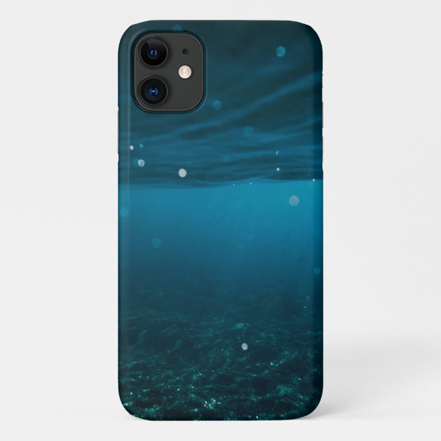 Capa Para iPhone 11  Seascape with Beach, Great Wave & Mount Sea Case (Verso)