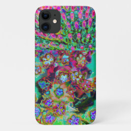 Capa Para iPhone 11 Sedum Roxo Groovy Abstrato Psicodélico