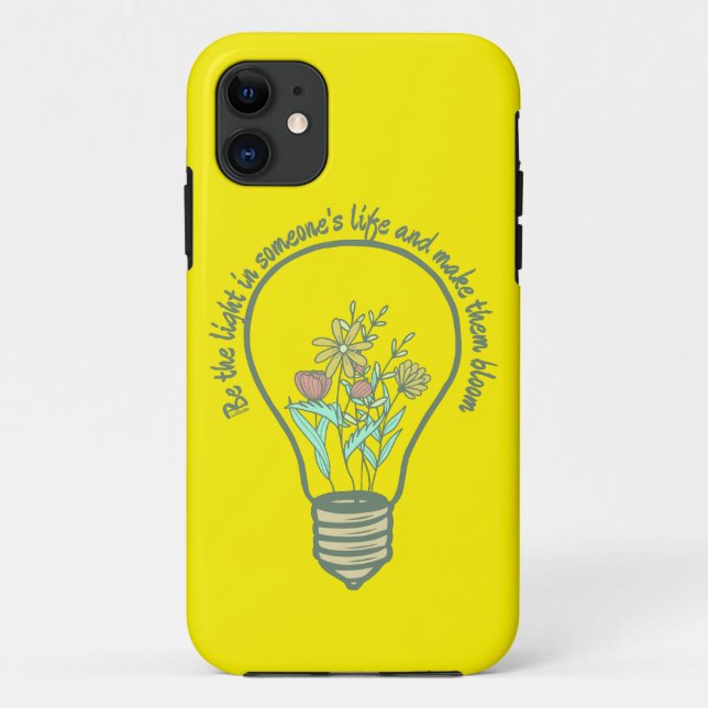 Capa Para iPhone 11 SEJA A LUZ DE ALGUMAS PESSOAS... inspiração (Verso)