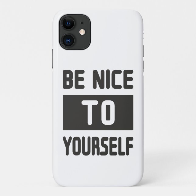 Capa Para iPhone 11 Seja gentil consigo mesmo (Verso)