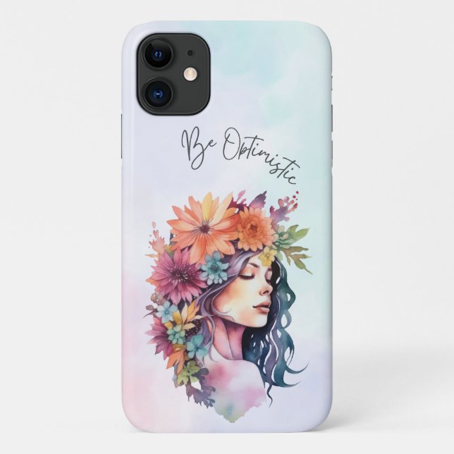 Capa Para iPhone 11 Seja otimista (Verso)