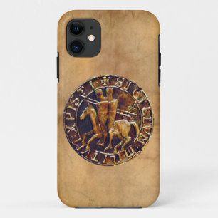 Capa Para iPhone 11 Selo Medieval dos Cavaleiros Templários