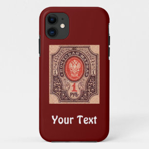 Capa Para iPhone 11 Selo Postal da Rússia Czarista
