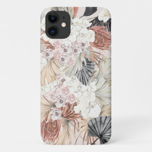 Capa Para iPhone 11 Selva Tropical Floral de Grass Pampas