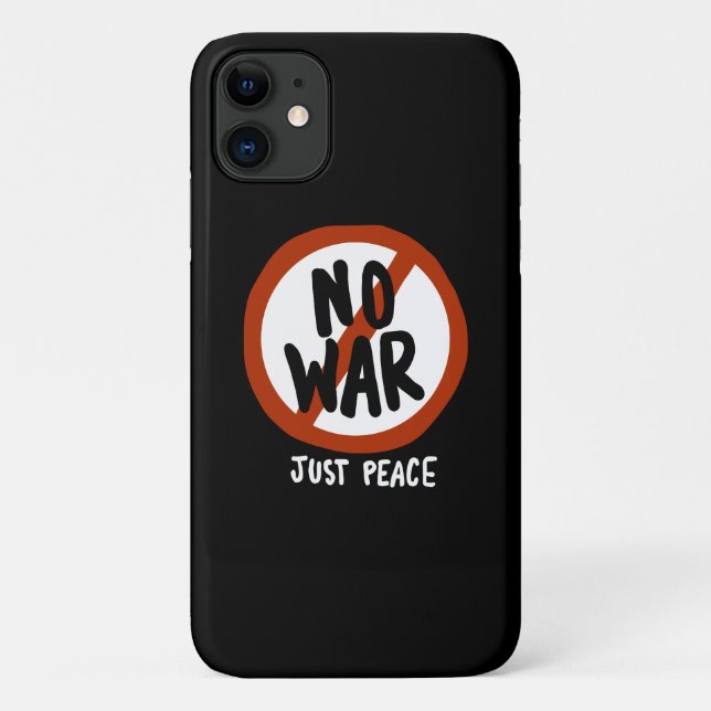 Capa Para iPhone 11 Sem guerra Apenas Paz (Verso)