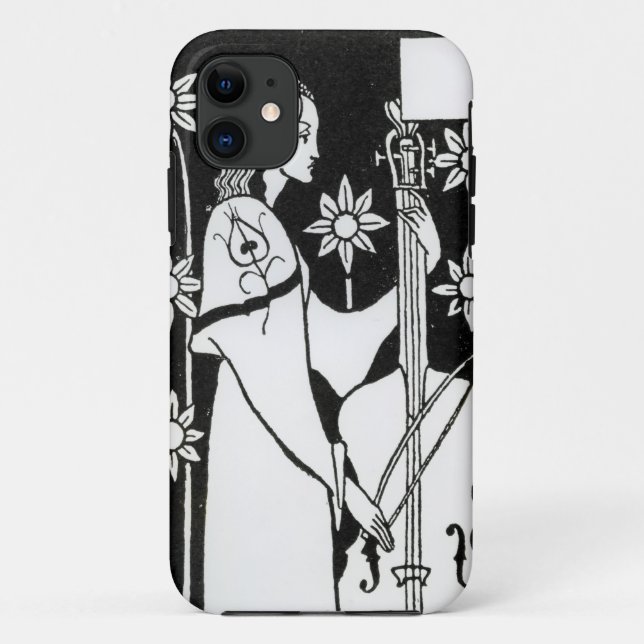 Capa Para iPhone 11 Senhora com violoncelo, de "do ` do d'Arthur Le (Verso)