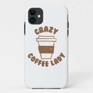 Capa Para iPhone 11 senhora louca do café