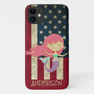 Capa Para iPhone 11 Sereia Personalizada Americana