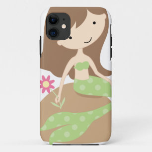 Capa Para iPhone 11 Sereia verde bonito do KRW