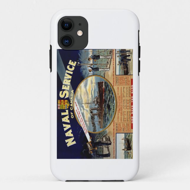 Capa Para iPhone 11 Serviço Naval do Canadá (Verso)