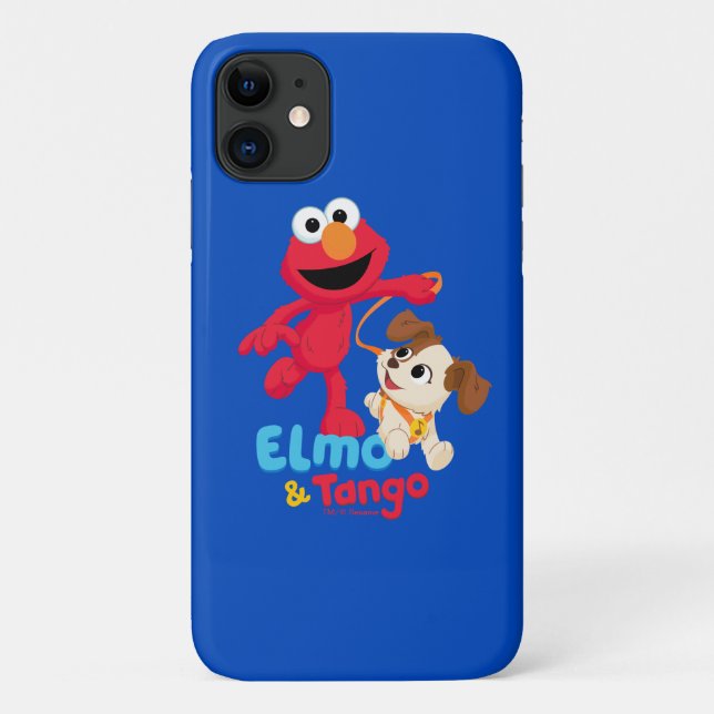 Capa Para iPhone 11 Sesame Street | Elmo & Tango Correndo (Verso)