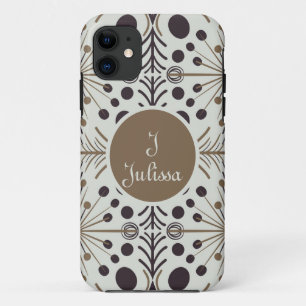 Capa Para iPhone 11 Seta Geométrica Branca de Boho Personalizada