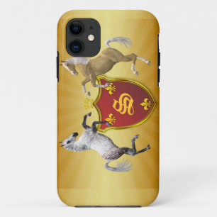 Capa Para iPhone 11 Seu próprio monograma da brasão