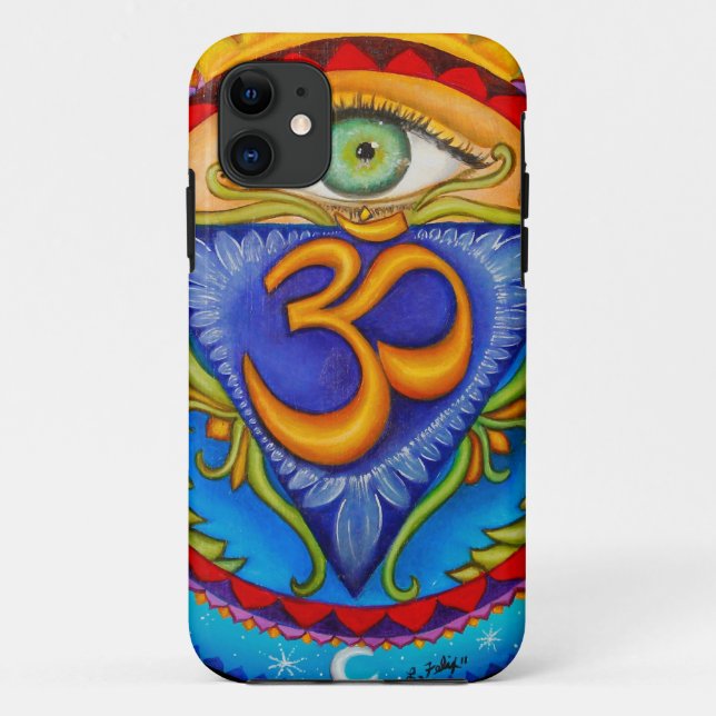 Capa Para iPhone 11 Sexto chakra, terceiro olho (Verso)