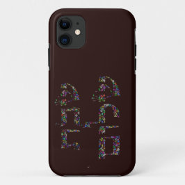 Capa Para iPhone 11 Shabbat shalom made with Gemstones in All Colors