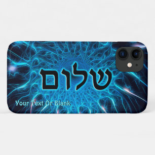Capa Para iPhone 11 Shalom Na Fractal Azul