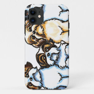 Capa Para iPhone 11 Shih Tzu Quartet