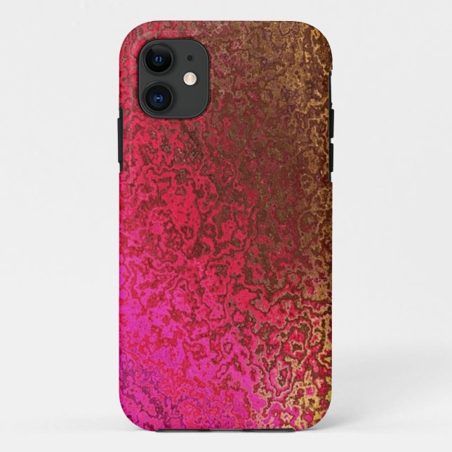 Capa Para iPhone 11 Shimmer, rosa e Dourado, 5 Caso (Verso)