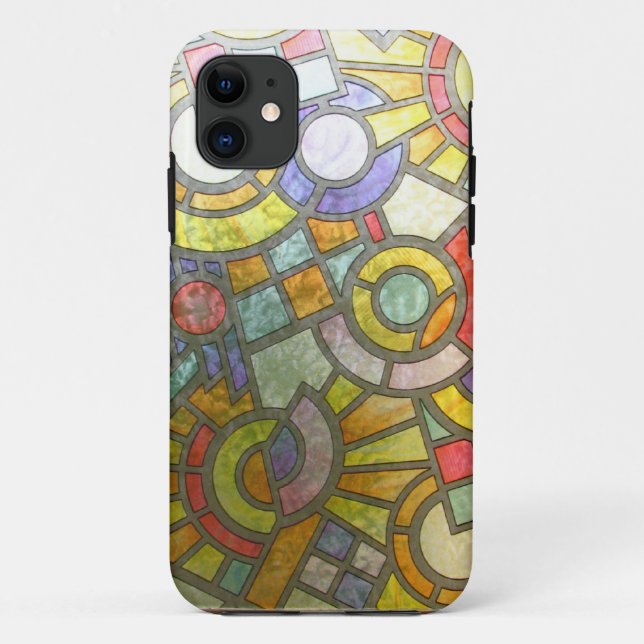 Capa Para iPhone 11 Shin Sólido de Estilo de Lixo abstrato (Verso)