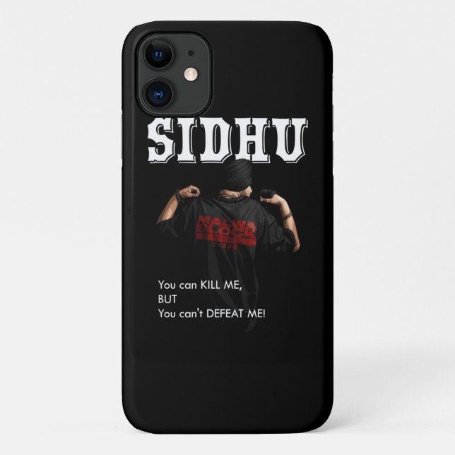 Capa Para iPhone 11 Sidhu Moosewala Desi Merch Punjabi  Pullover  (Verso)