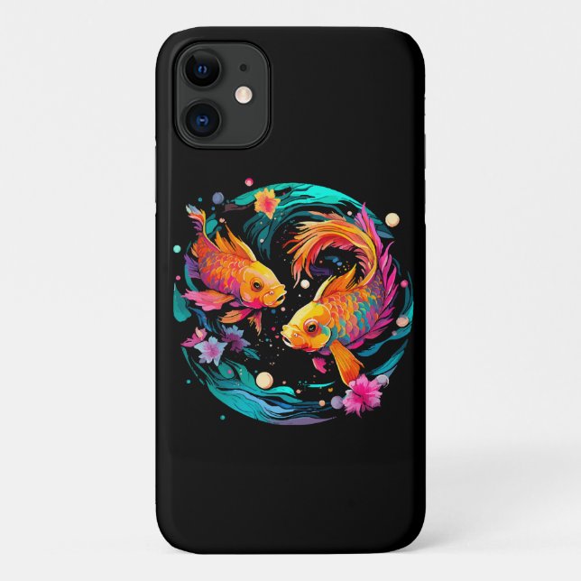 Capa Para iPhone 11 Signo Astrológico de Peixes (Verso)