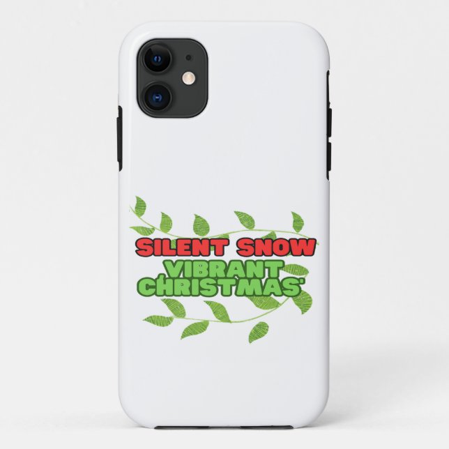 Capa Para iPhone 11 Silent and Vibrant Christmas (Verso)