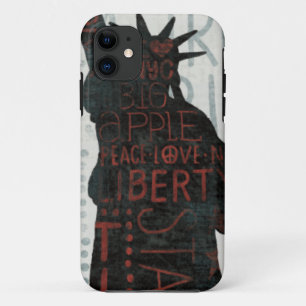 Capa Para iPhone 11 Silhueta da estátua da liberdade