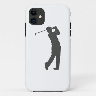 Capa Para iPhone 11 Silhueta de jogador de golfe
