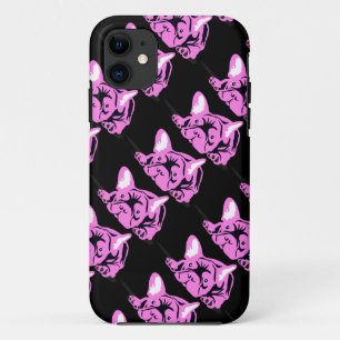 Capa Para iPhone 11 Silhueta do buldogue francês