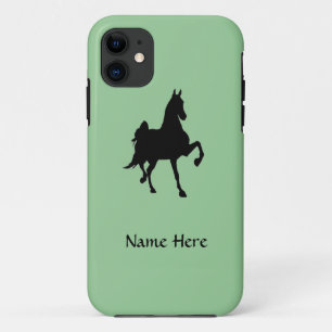 Capa Para iPhone 11 Silhueta do cavalo de Saddlebred