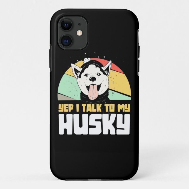 Capa Para iPhone 11 Sim, Falo Com O Meu Rouco Siberiano (Verso)