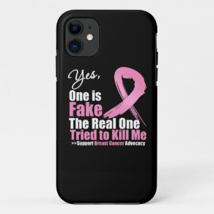 Capa Para iPhone 11 Sim um é cancro da mama falsificado