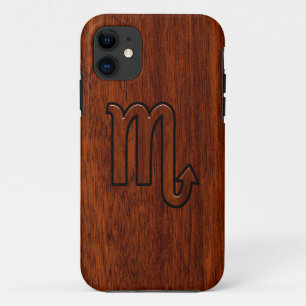 Capa Para iPhone 11 Símbolo à moda do zodíaco da Escorpião no mogn