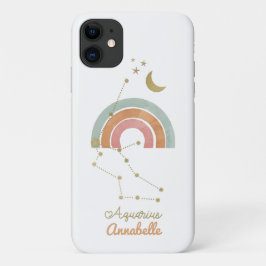 Capa Para iPhone 11 Símbolo Aquarius Zodiac