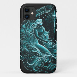 Capa Para iPhone 11 Símbolo Aquarius Zodiac