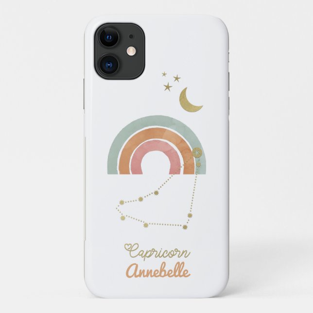 Capa Para iPhone 11 Símbolo Capricorn Zodiac (Verso)