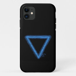 Capa Para iPhone 11 Símbolo de Alquimia de Elemento de Água ondulada