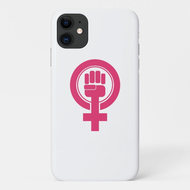 Capa Para iPhone 11 Símbolo de resistência feminina (Verso)