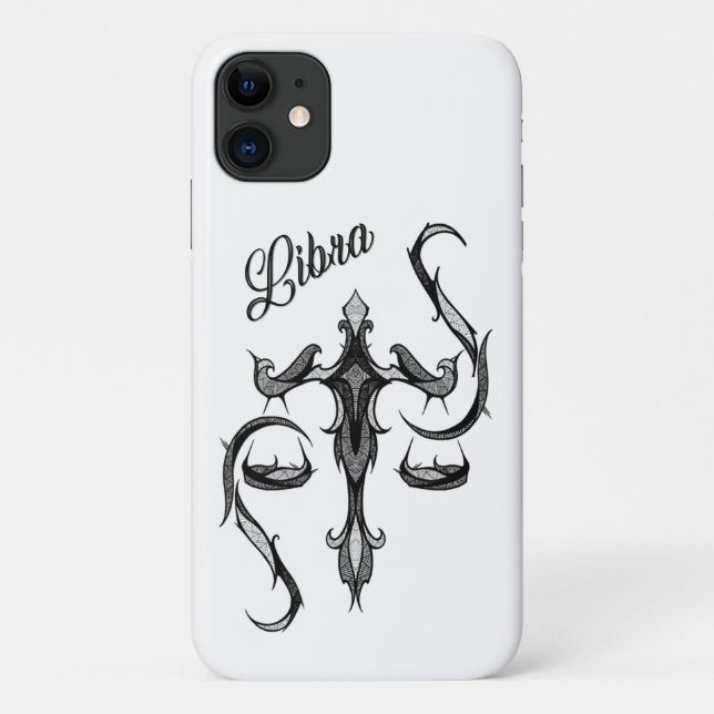Capa Para iPhone 11 Símbolo Libra Zodiac (Verso)
