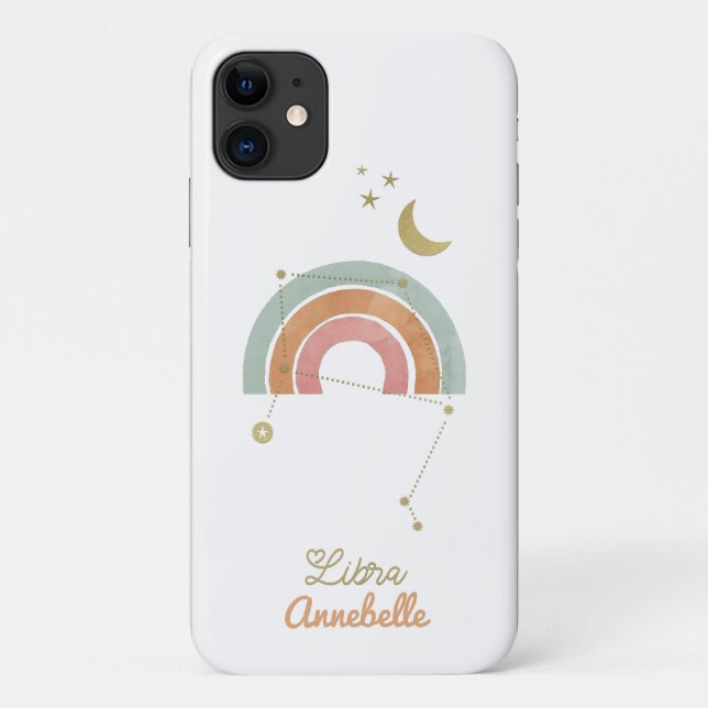Capa Para iPhone 11 Símbolo Libra Zodiac (Verso)